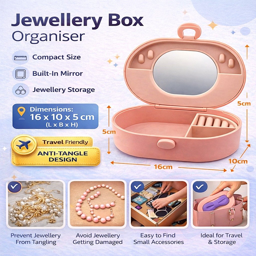 Premium Jewelery Organizer Storage Box - Image 8